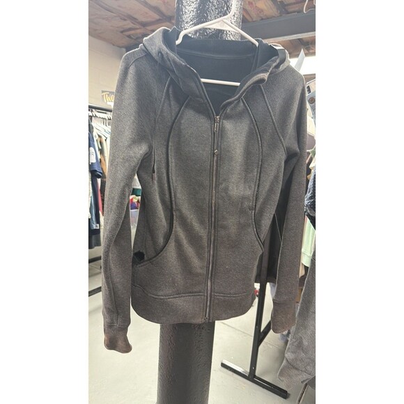 lululemon athletica Tops - Lululemon Scuba Full Zip Hoodie - Heathered Grey Heathered Core Ultra Light Grey